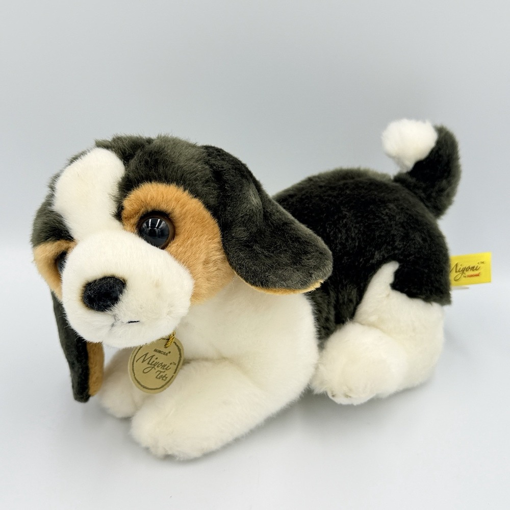 Aurora Miyoni Beagle Puppy Plush Dog Stuffed Animal 10" Tricolor Soft Toy